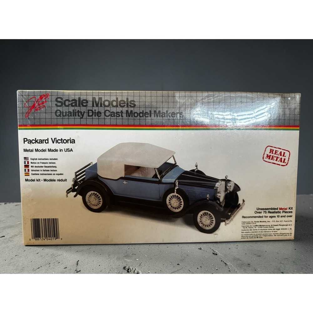 JLE Packard Victoria‎ Metal Model Kit 4019 USA Sealed